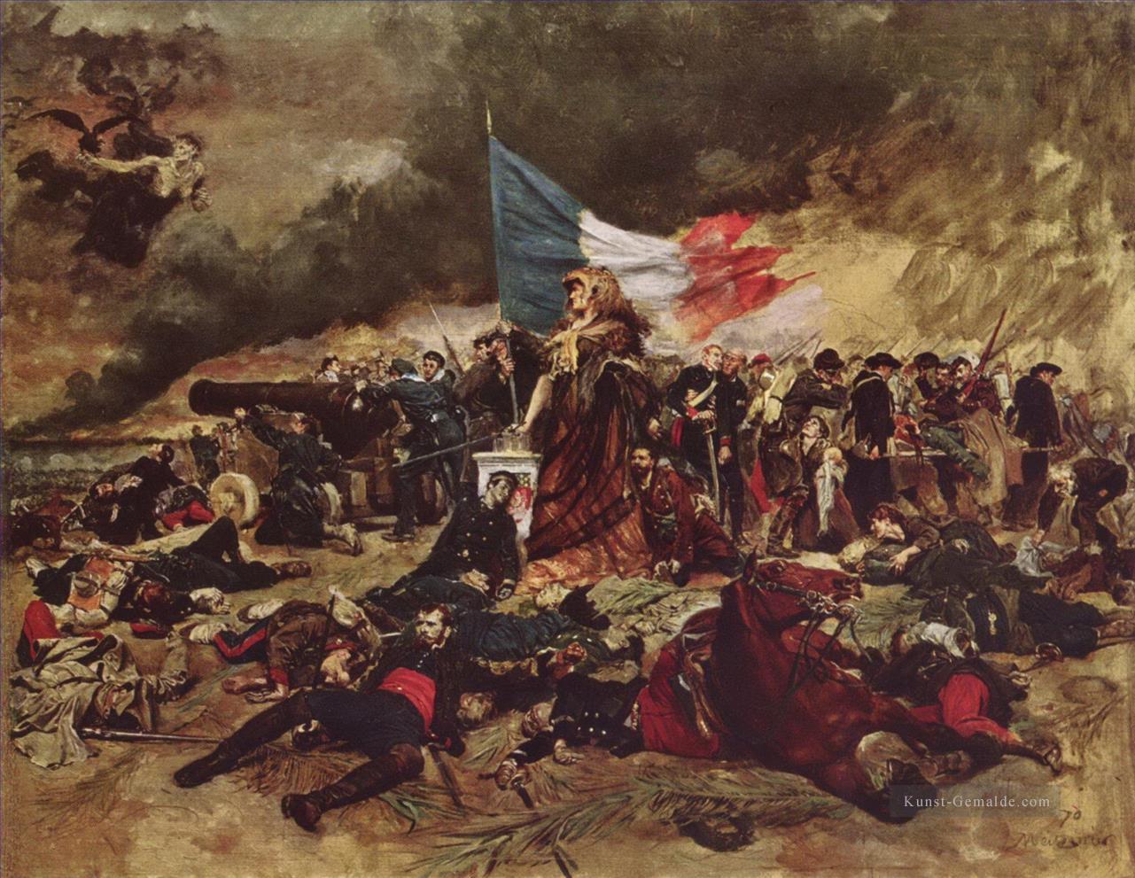 Die Belagerung des Pariser Militärs von Paris 1870 Jean Louis Ernest Meissonier Ernest Meissonier Academic Ölgemälde